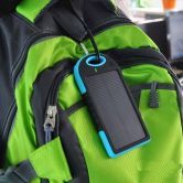 Power Bank 5000mAh Solar Charger Waterproof USB - Blue+Black