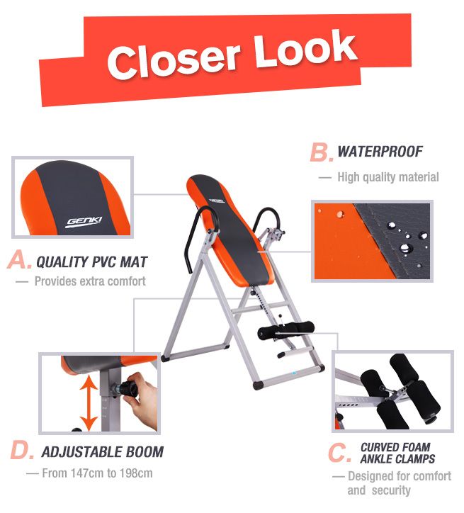 Genki Gravity Inversion Table | Crazy Sales