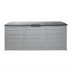Gardeon Outdoor Storage Box 290L Lockable Organiser Garden Deck Shed Tool Grey