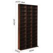 Artiss Bookshelf CD Storage Rack - BERT Brown