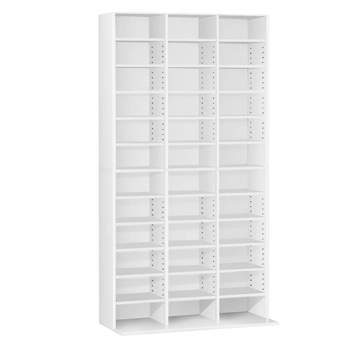 Artiss Bookshelf CD Storage Rack - BERT White