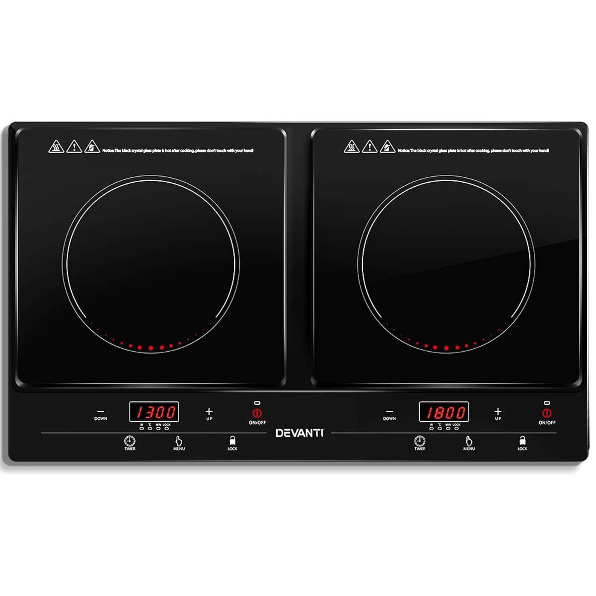 Devanti Induction Cooktop Portable Cooker Ceramic Cook Top Electric Hob