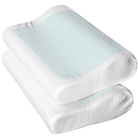 Giselle Bedding Contour Pillow Cool Gel Twin Pack