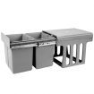 Cefito 2x15L Pull Out Bin - Grey