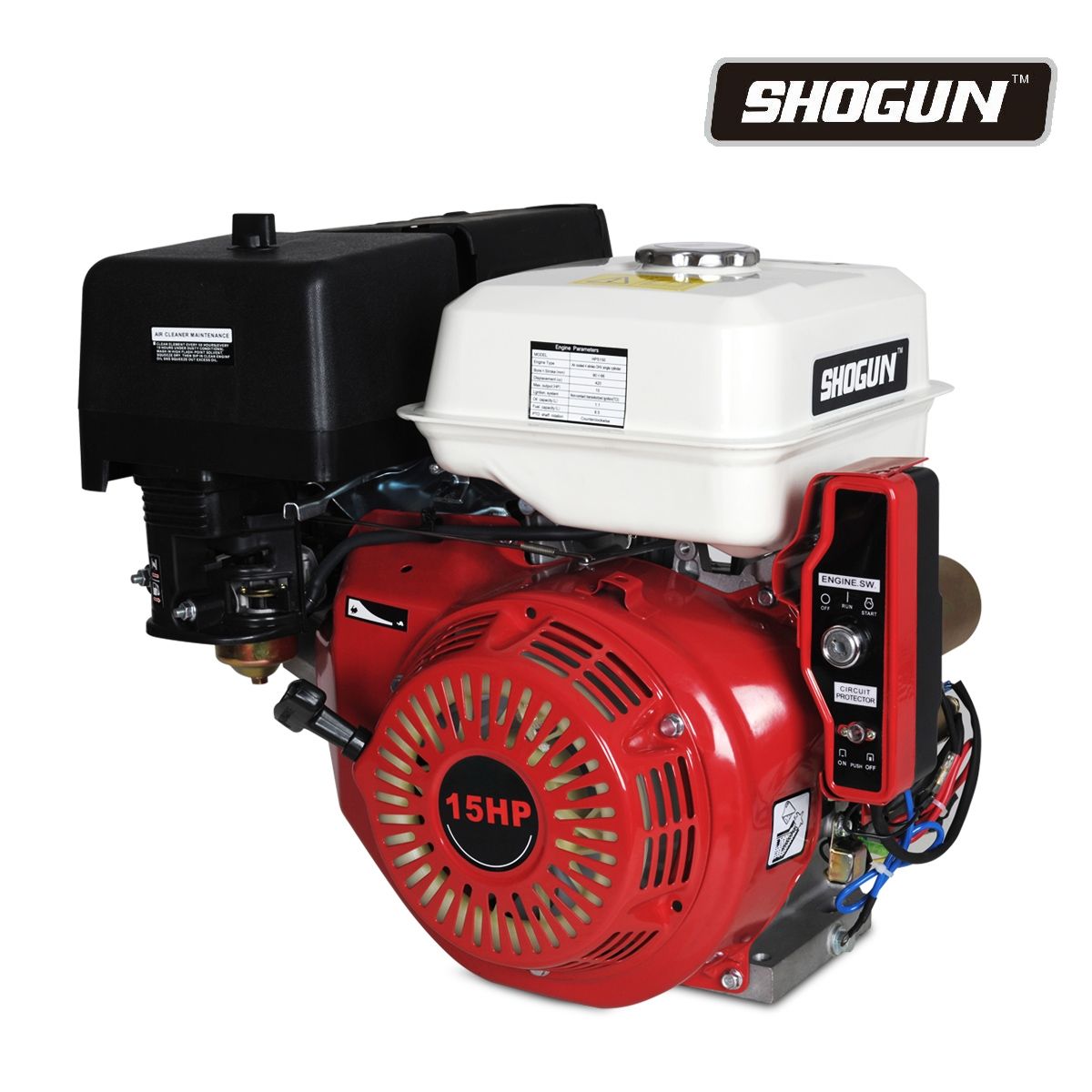 Shogun 15HP 420CC 4-Stroke Petrol Engine -Electric Start