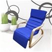 Blue Birchwood Rocking Chair with Cushion