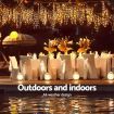 Jingle Jollys Christmas Lights 20M 800 LED Icicle Light Warm White Decorations