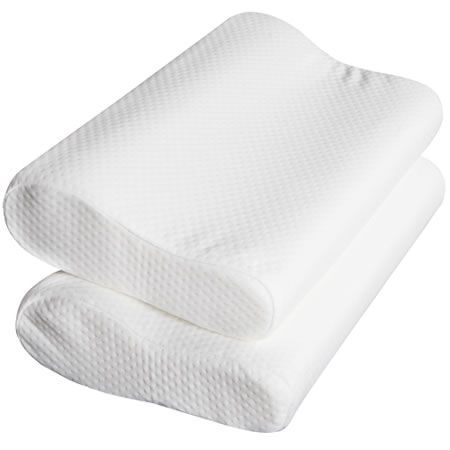 Set of 2 Visco Elastic Memory Foam Contour Pillows