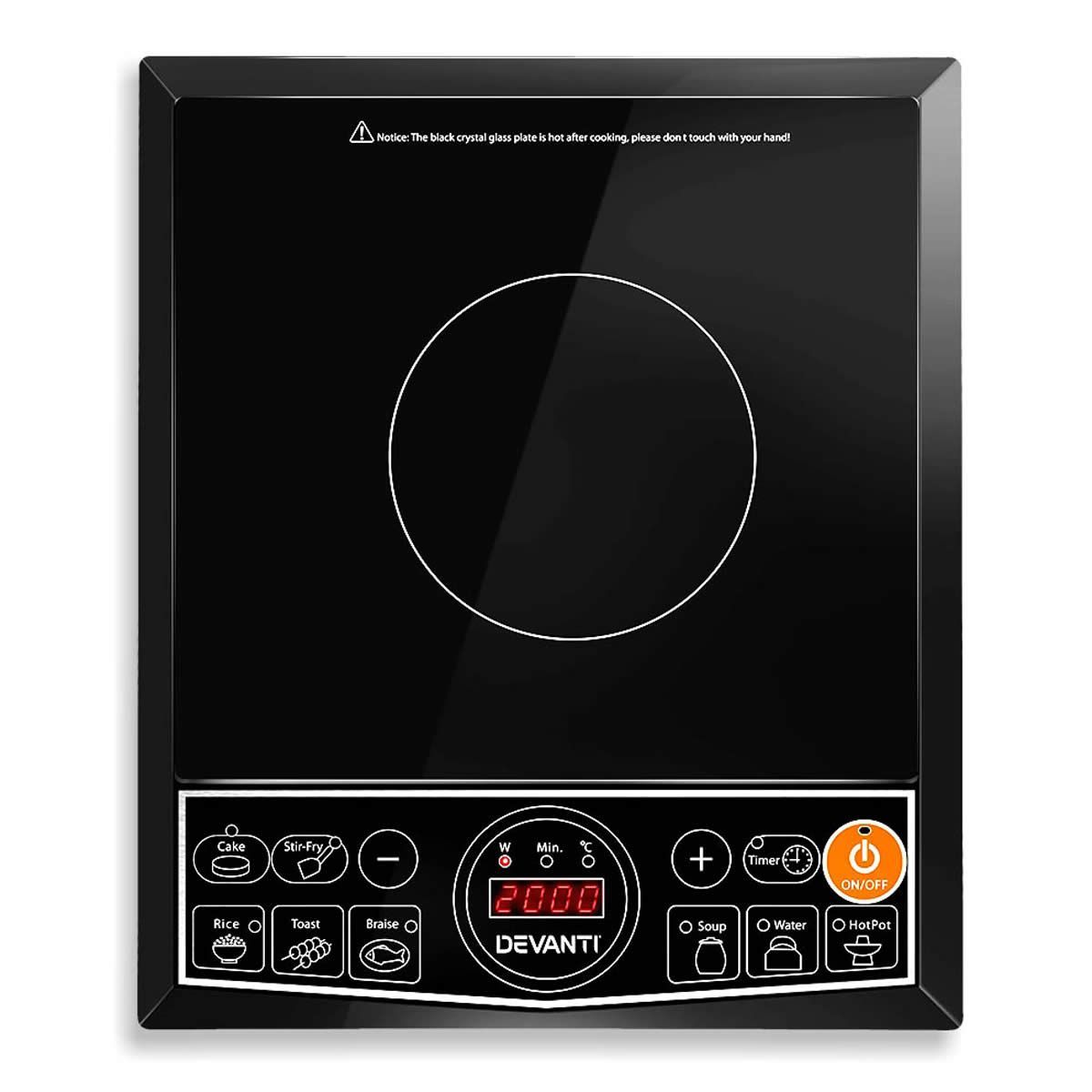 Devanti Induction Cooktop Portable Single