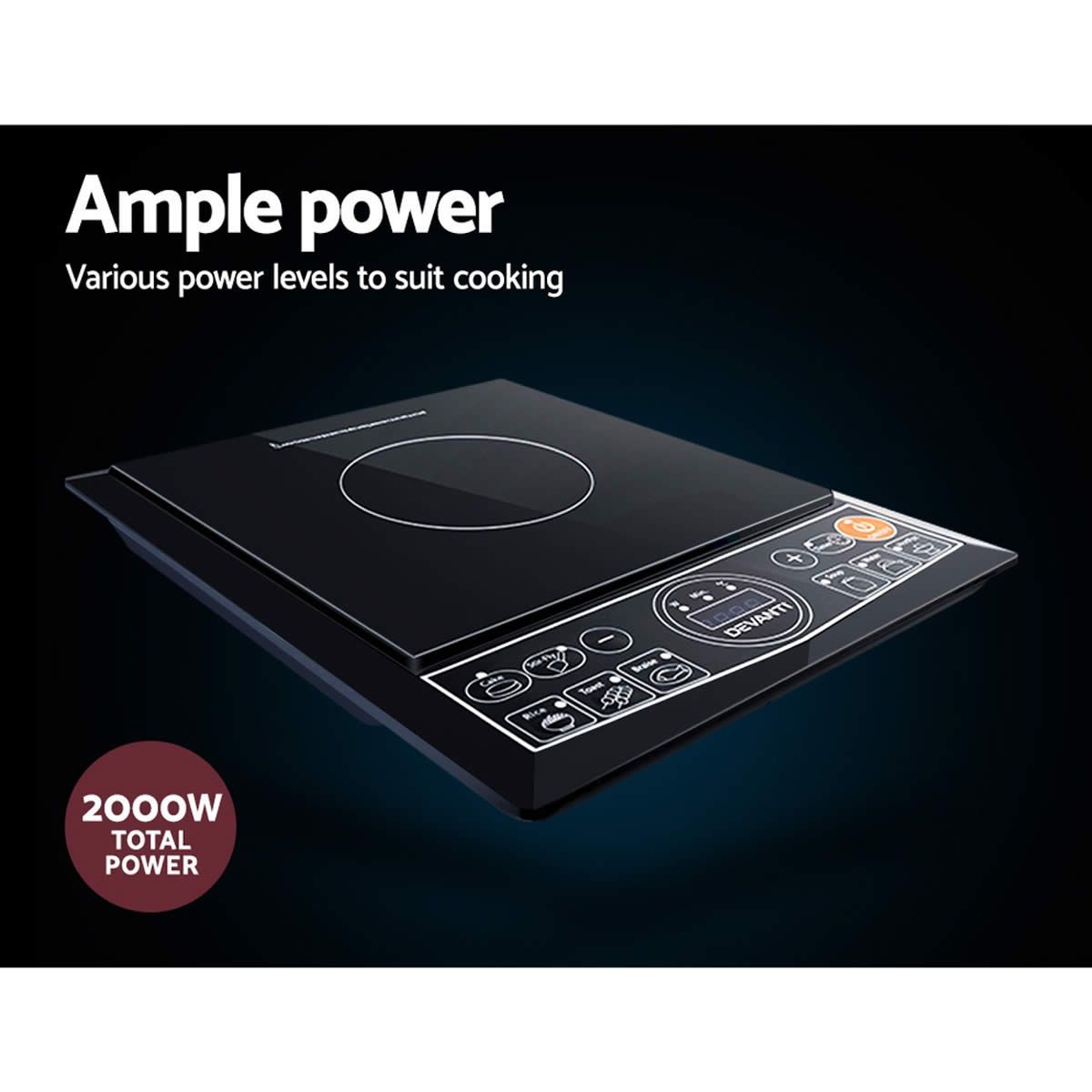 Devanti Induction Cooktop Portable Single Crazy Sales