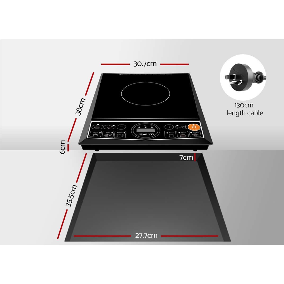 Devanti Induction Cooktop Portable Single Crazy Sales