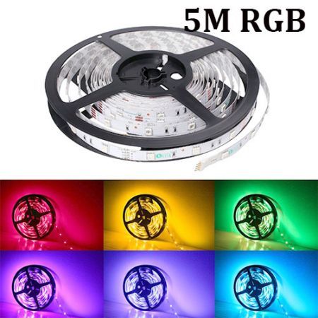 5M Non-Waterproof 5050 SMD 300 LED Strip Light RGB