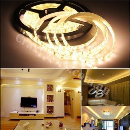 5M 5630 300 LED Strip Light Warm white+Ad