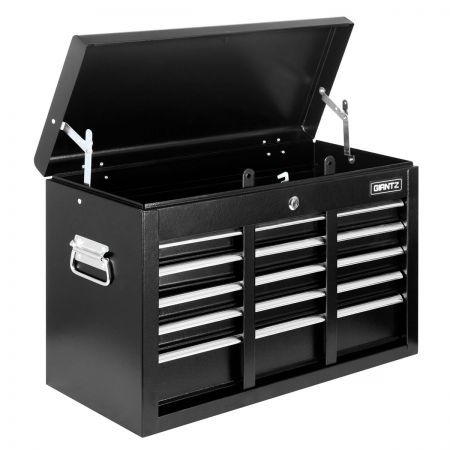9 Drawers Tool Box Chest - Black