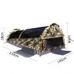 Double Camping Canvas Swag Tent Green Camouflage with Bag
