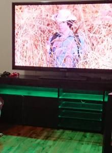 Great tv console..love LED light